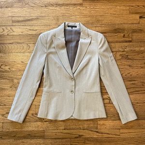 Theory Women's Classic Grey Wool Blend Blazer Size 0